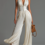 Ivana - Chiffon Pleated Jumpsuit
