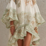 Dijana - Chiffon Ruffle Dress