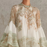 Dijana - Chiffon Ruffle Dress