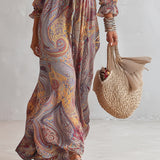 Sanja - Maxi Chiffon V-Neck Dress