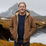Henry | Black Sherpa-Lined Hooded Jacket