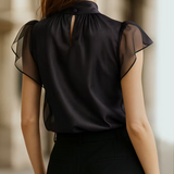 Josipa - Chiffon High Neck Blouse