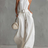 Lucija - Wide-Leg Jumpsuit with Belt