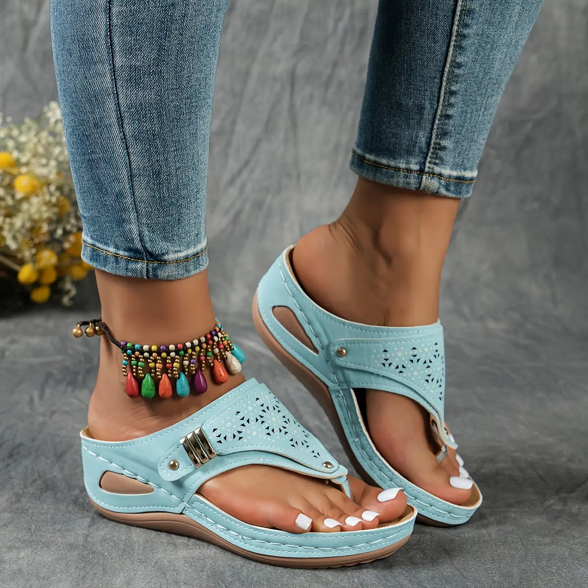 Élodie - Open-toe sandals for women