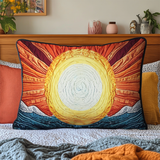 Delicate Sunlight Quilted Cushion Cover