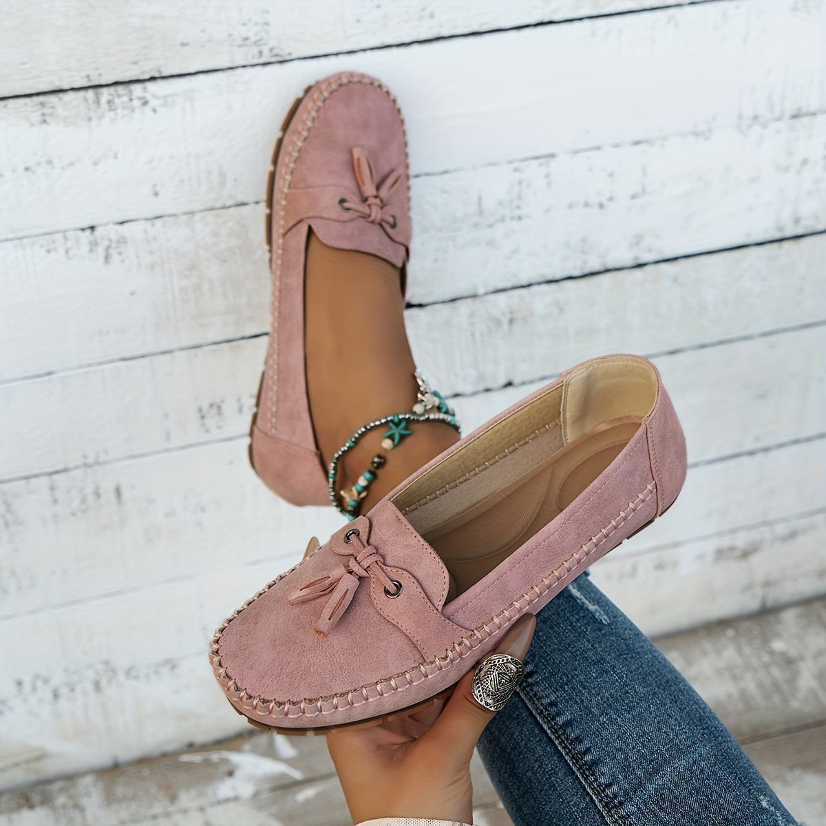 Nadine - Classic Loafers with tassel detail