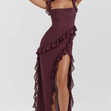 Meissa | Dress with Asymmetric Ruffles