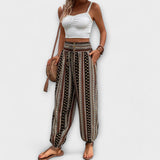Lola - Trousers with an ethnic print