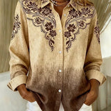 Carol | Western Floral Print Shirt