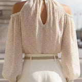Dea - Off-the-Shoulder Polka Dot Blouse