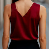 Emina - Asymmetric Satin Blouse