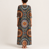 Sara™ | Geometric Midi Dress