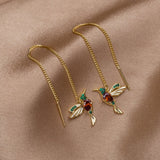 Chic hummingbird earrings
