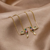 Chic hummingbird earrings