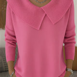 Lucia - Warm sweater with a soft collar