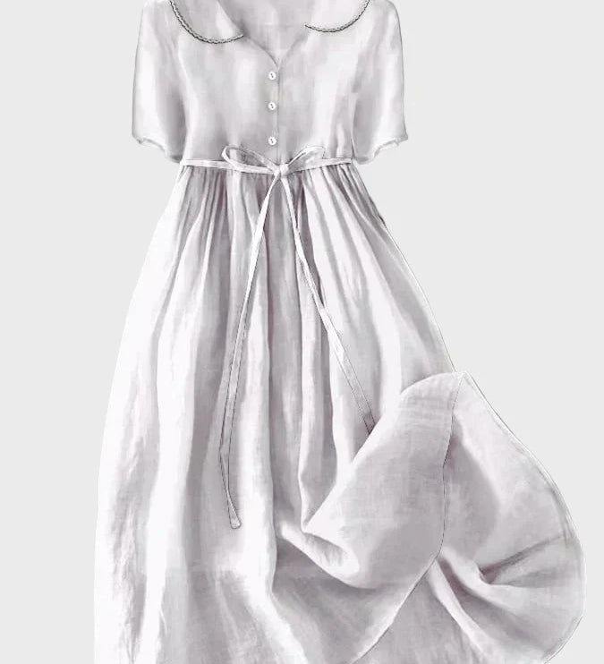 Clemence Classic Button-Through Dress