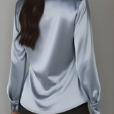 Erika - Satin Drape Blouse