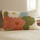 Retro Daisies Quilted Cushion Cover