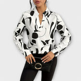 Marica Abstract Print Blouse