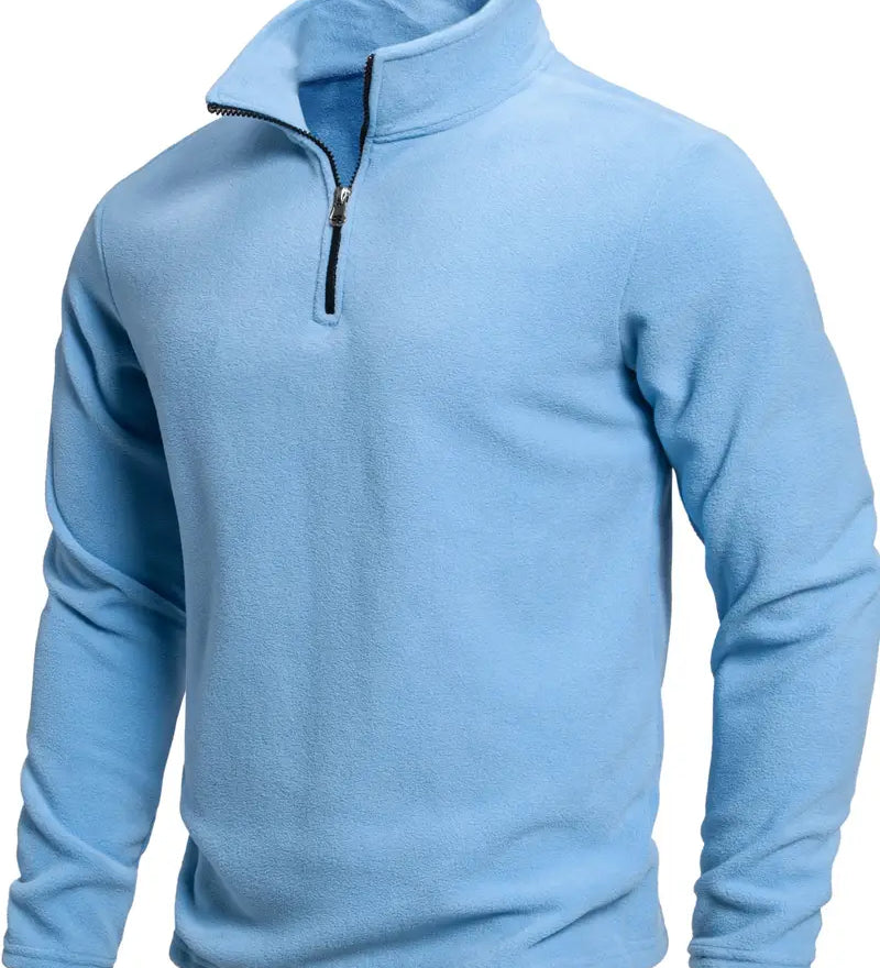 Stephen | Long-Sleeve Zip-Neck Jumper