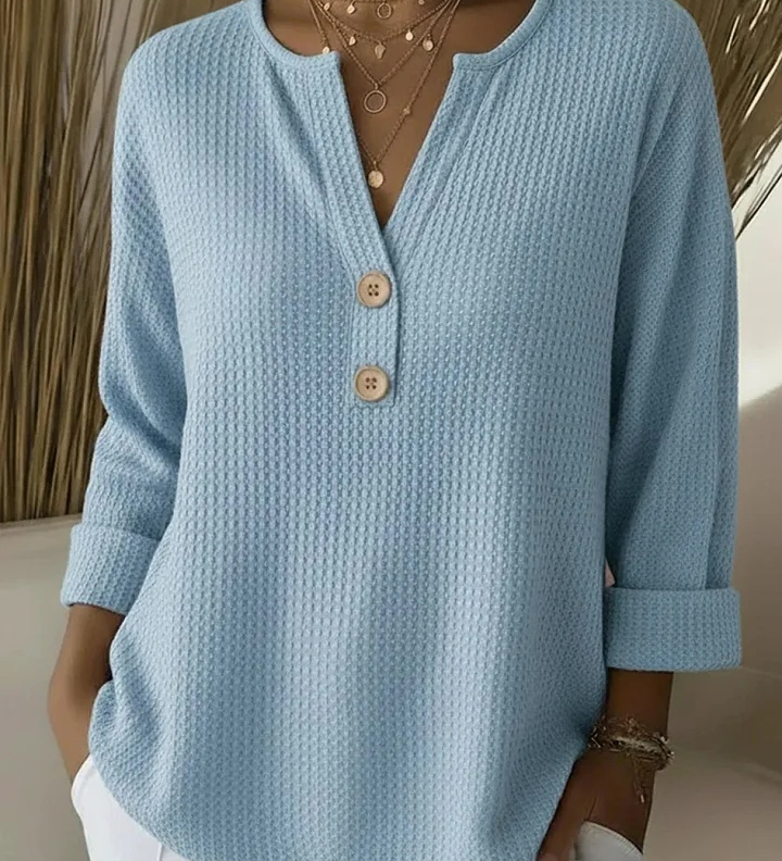Klara | Μπλούζα Henley με κουμπιά