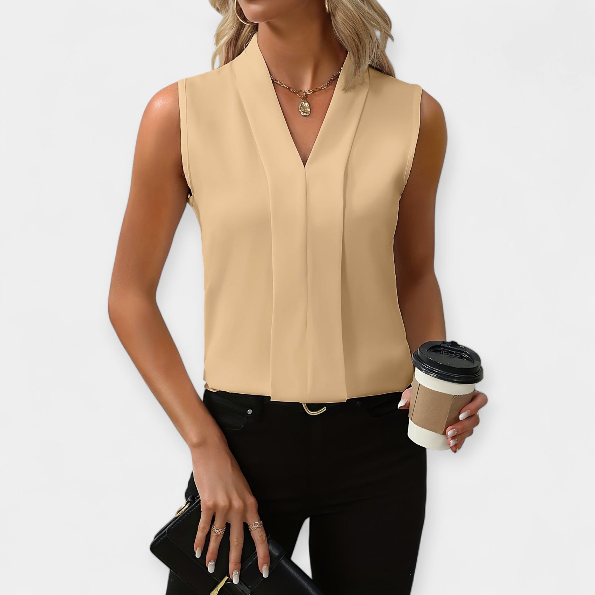 Martha Classic Sleeveless Blouse
