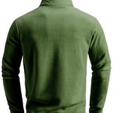 Stephen | Long-Sleeve Zip-Neck Jumper