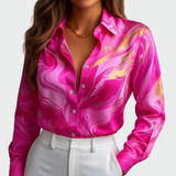 Miriam Glossy Satin Shirt