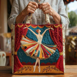 Lina Elegant Ballerina Quilted Tote Bag