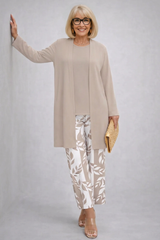 Jeryl Cream Three-Piece Set