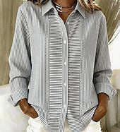 Wendy | Vertical Stripe Button-Up Shirt