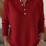 Petra | Knitted button-up sweater