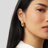 Ame Gold Round Earrings