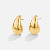 Ame Gold Round Earrings