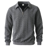 Paul | Patterned Zip-Neck Jumper
