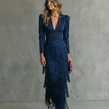 Millie Elegant Fringe Dress