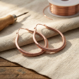 Creek Coiled Copper Drop Earrings