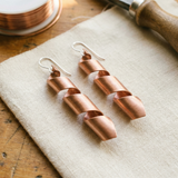 Copper earrings