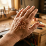 Handmade Copper Spiral Flow