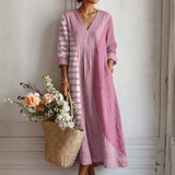 Milena Modern Abstract Print Dress