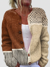 Gisela™ - Patchwork-style cardigan