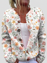 Greta™ - Floral Sprig Cardigan