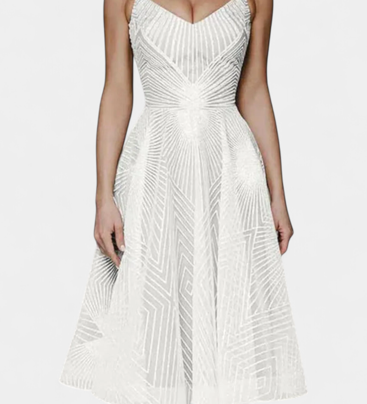 Dragana Embroidered Long Dress