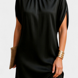 Ena Timeless Round Neck Midi Dress