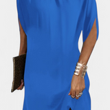 Ena Timeless Round Neck Midi Dress
