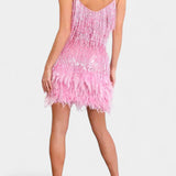 Mirjana Feather Mini Dress