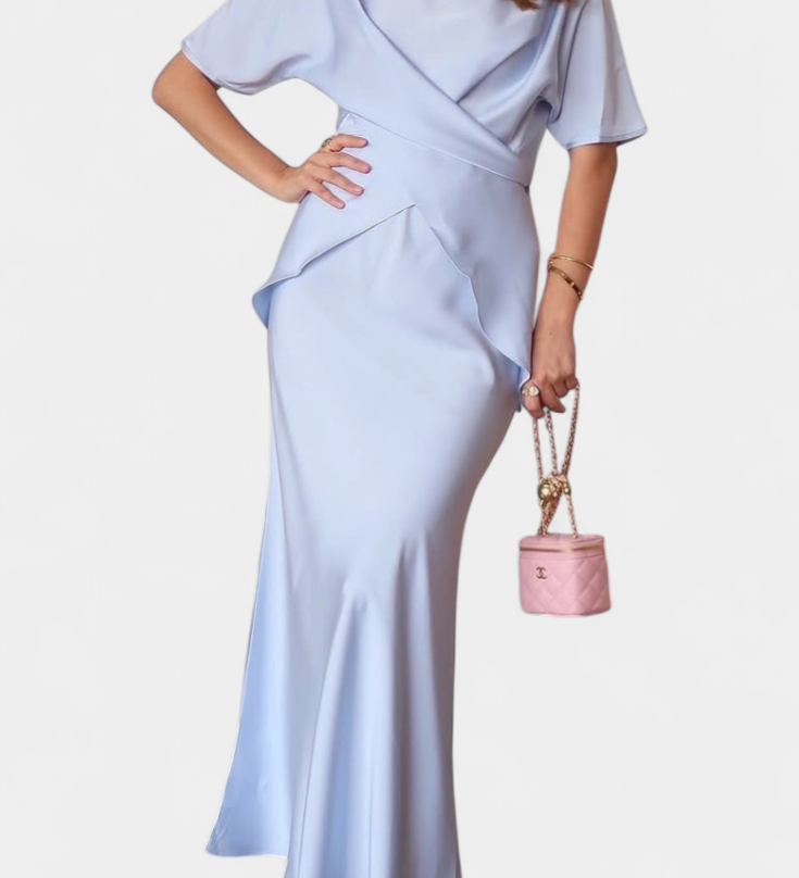 Sara Cross-Strap Top & Floaty Skirt Set
