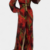 Leona Pleated Maxi Dress