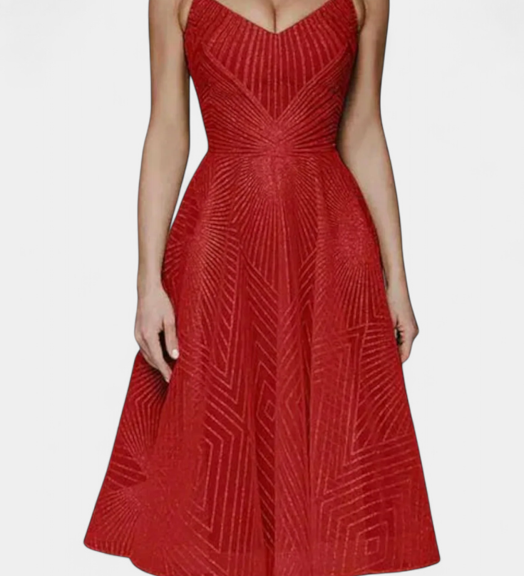 Dragana Embroidered Long Dress