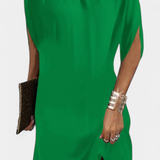 Ena Timeless Round Neck Midi Dress